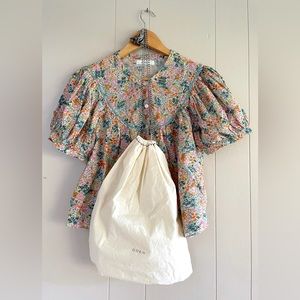 DÔEN Brenna Top in Cream Lady Bird Floral (M)
